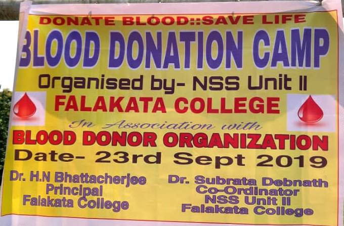 Blood Donation Camp at College Campus 